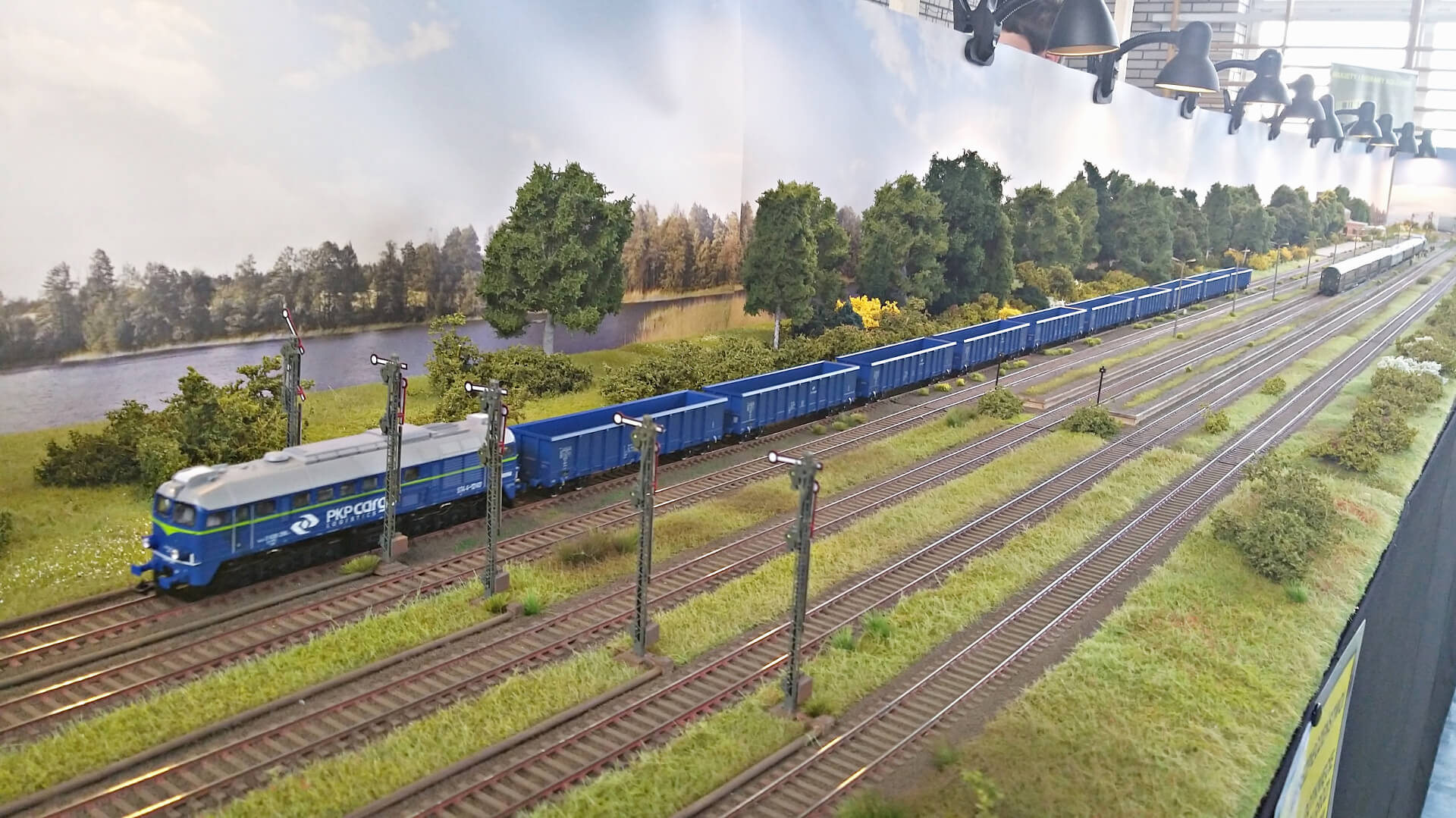 W Łapach można oglądać wystawę makiet kolejowych