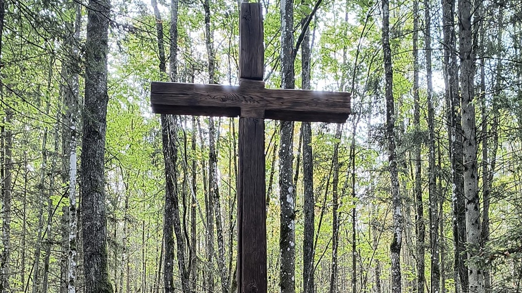 Kolejny zabytkowy  krzyż w Wigierskim Parku Narodowym doczekał się renowacji