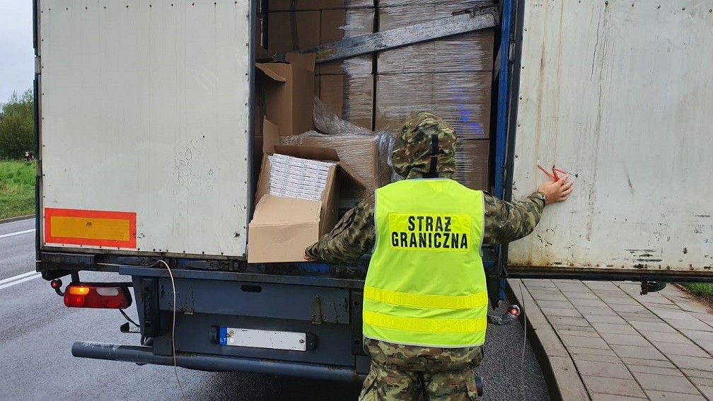 Straż Graniczna udaremniła przemyt papierosów przez Litwina