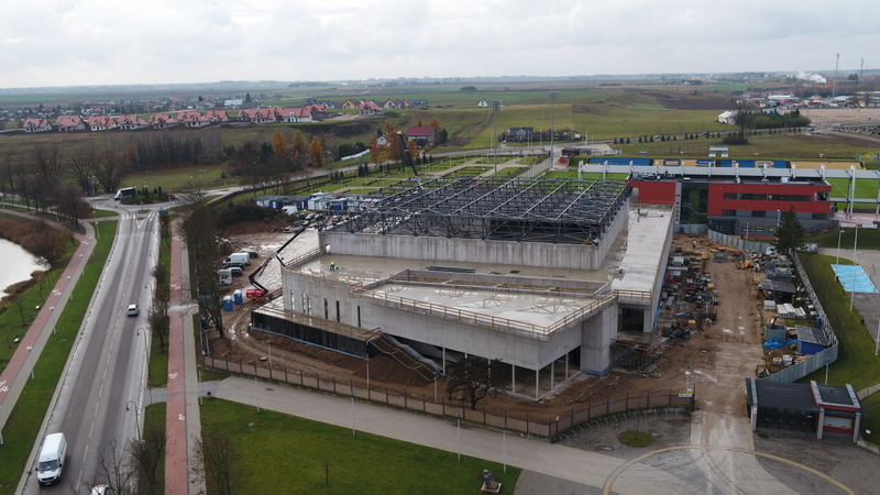 Będą opóźnienia przy budowie hali sportowej w Suwałkach
