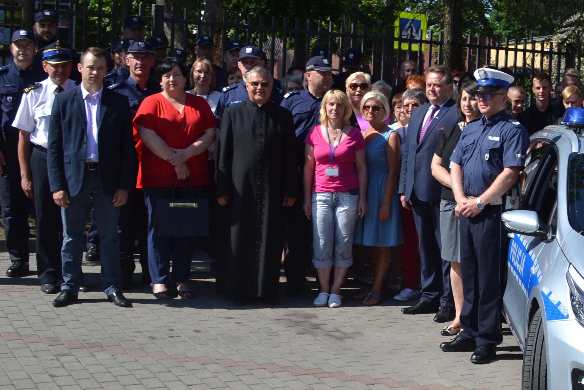 Policjanci, strażacy i strażnicy graniczni spotkali się z mieszkańcami Sejn