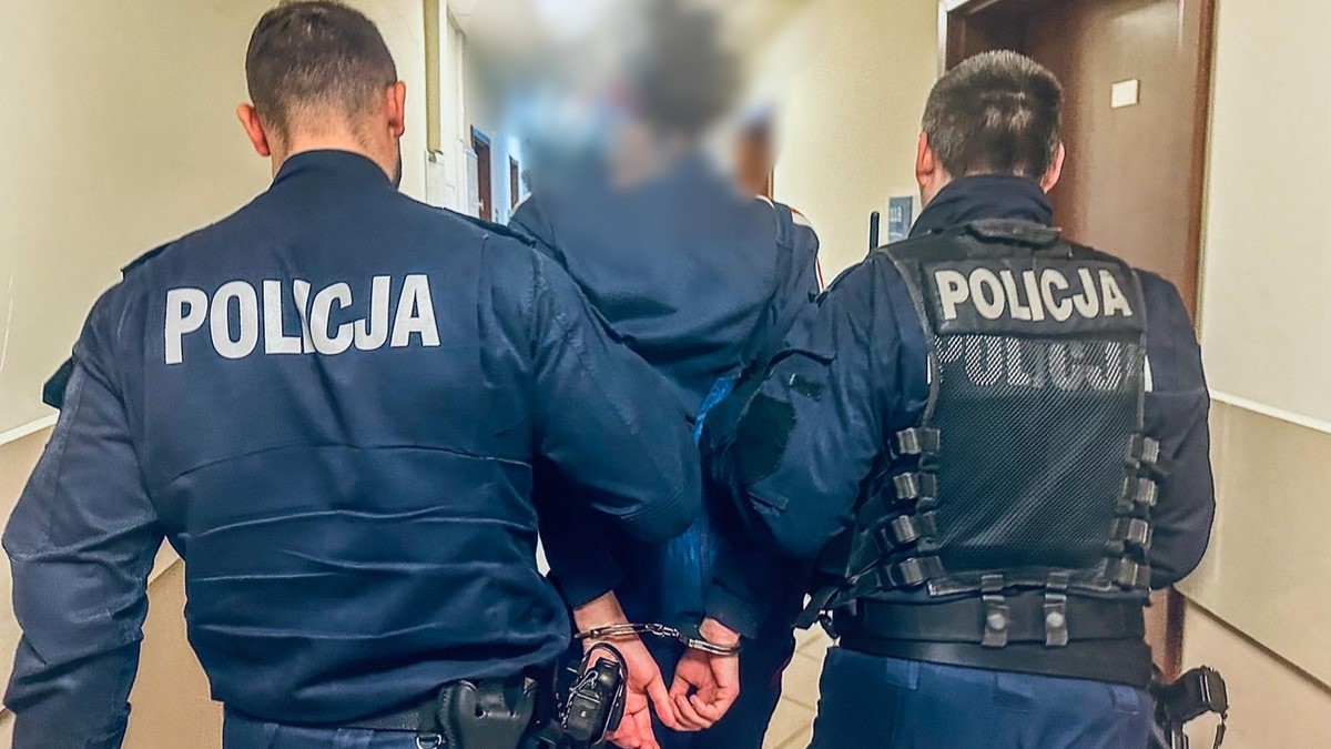 Najpierw uderzył żonę kijem, później razem z bratem groził śmiercią policjantom