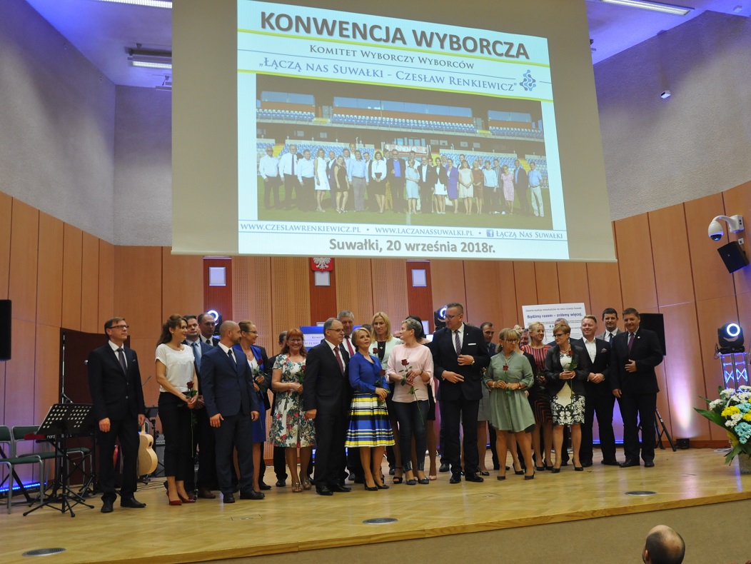 W Państwowej Wyższej Szkole Zawodowej odbyła się konwencja wyborcza komitetu "Łączą nas Suwałki – Czesław Renkiewicz"