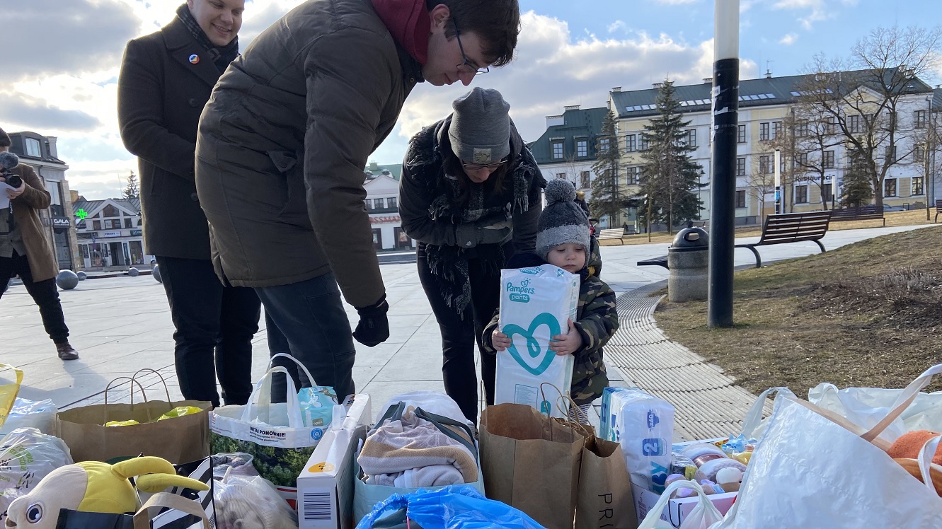 "Suwałki solidarne z Ukrainą" to spot, który powstał podczas zbiórki darów dla dzieci z tego kraju