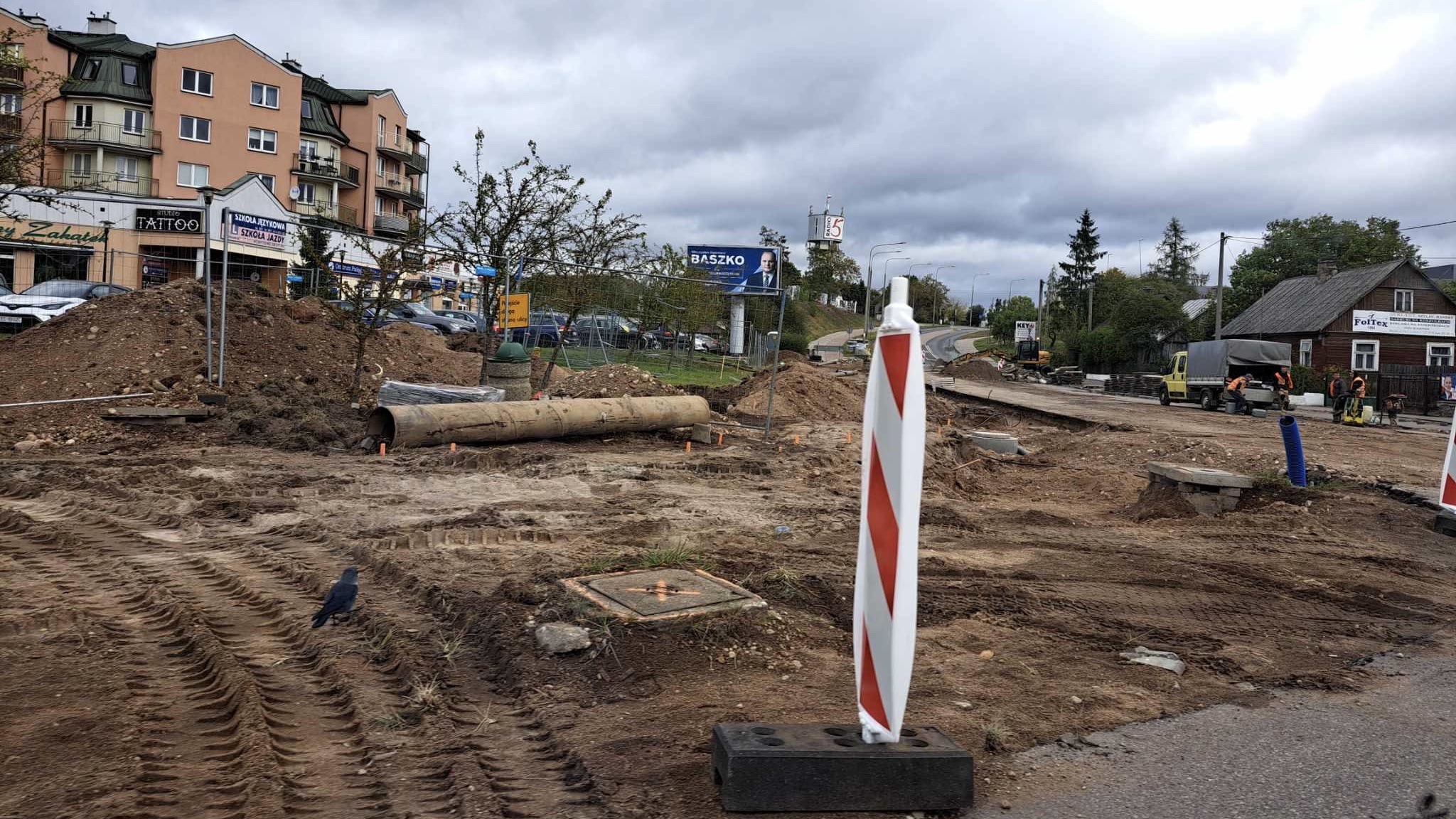 Po remoncie na ulicy Sikorskiego nie będzie już wywrotek ze żwirem