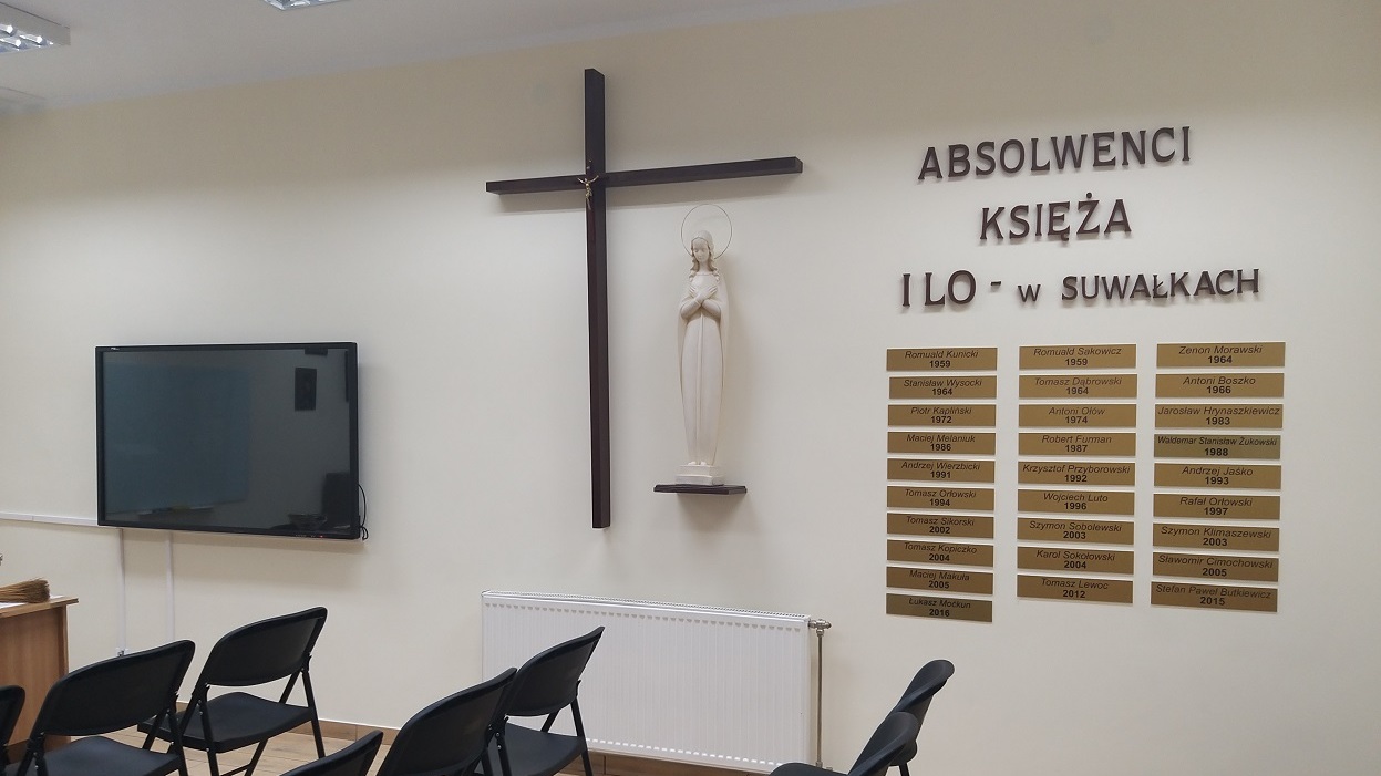 W suwalskim I Liceum Ogólnokształcącym im. Marii Konopnickiej są dwie nowe sale katechetyczne