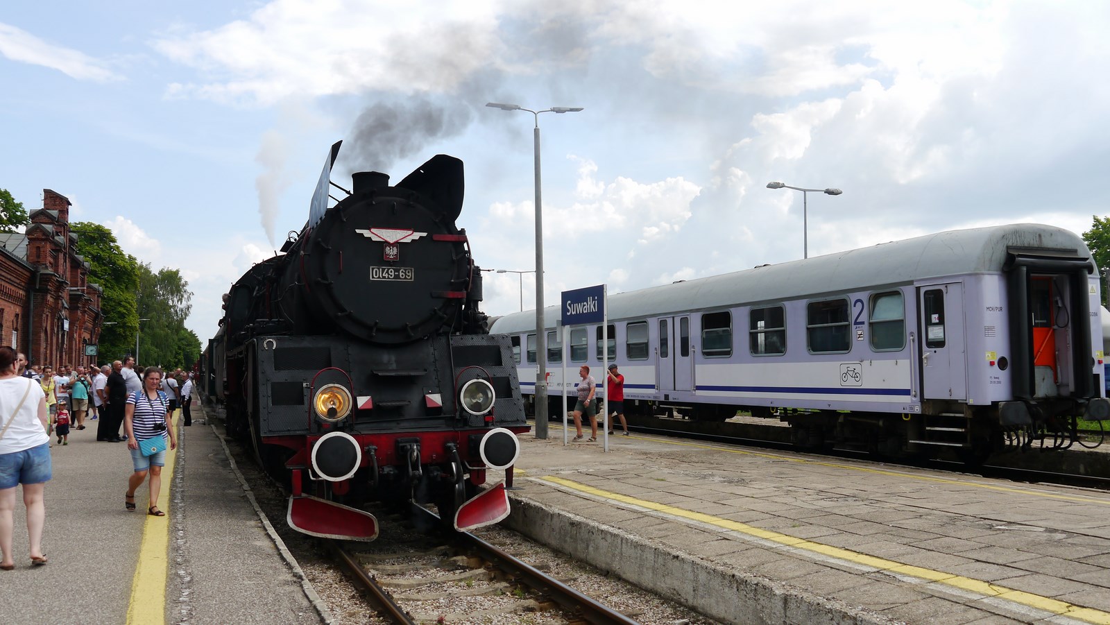 Suwałki. Miasto odwiedził pociąg ciągnięty przez parowóz