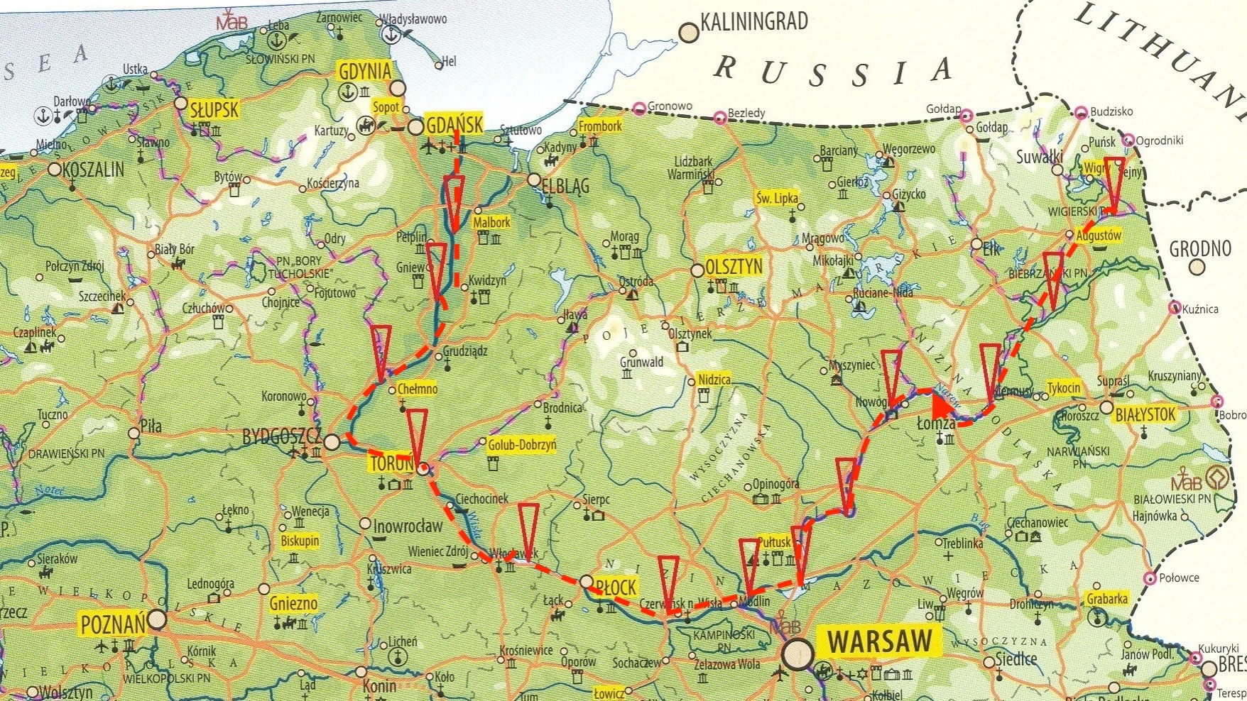 Suwalczanie płyną kajakami do Bałtyku