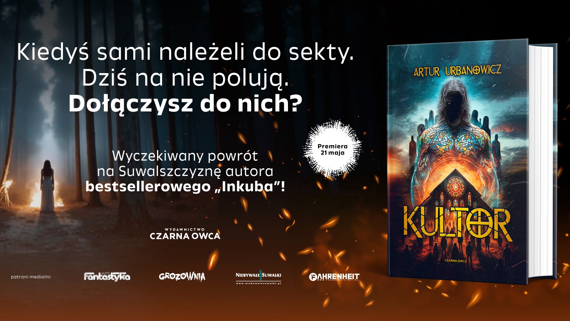 Suwalski pisarz grozy Artur Urbanowicz powrócił z nową książką „Kultor”