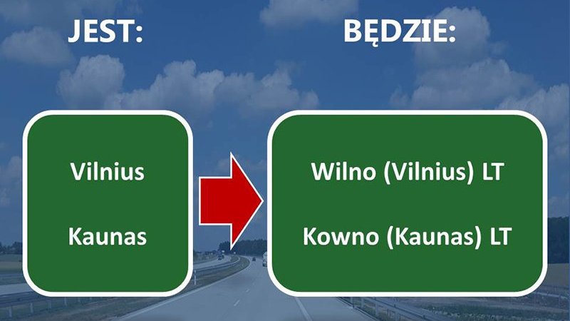 Na Suwalszczyźnie pojawią się drogowskazy z napisami: "Wilno", "Kowno" czy "Olita"