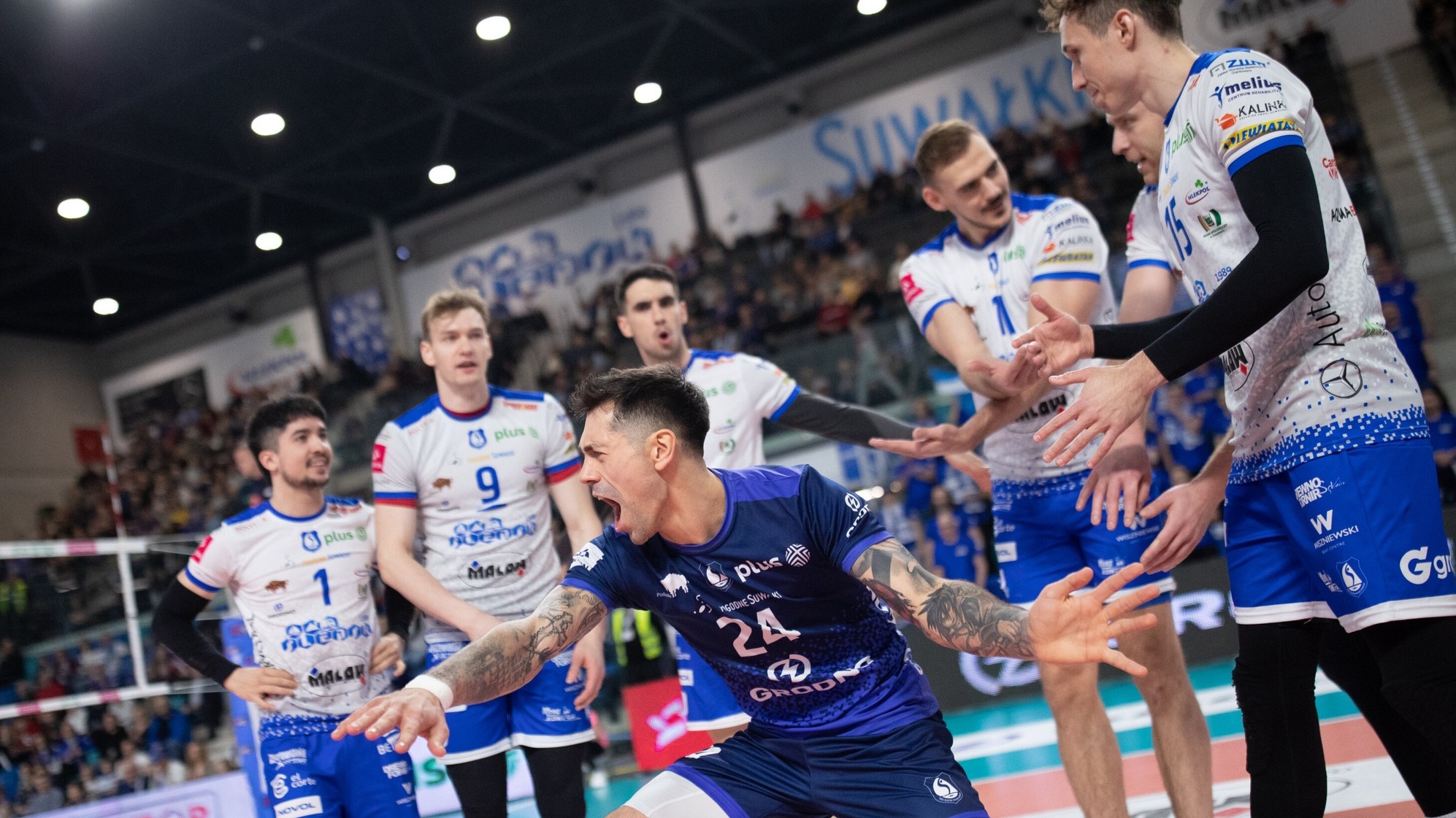 Znakomity występ suwalskich siatkarzy. Ślepsk Malow pokonał we własnej hali Skrę Bełchatów 3:0