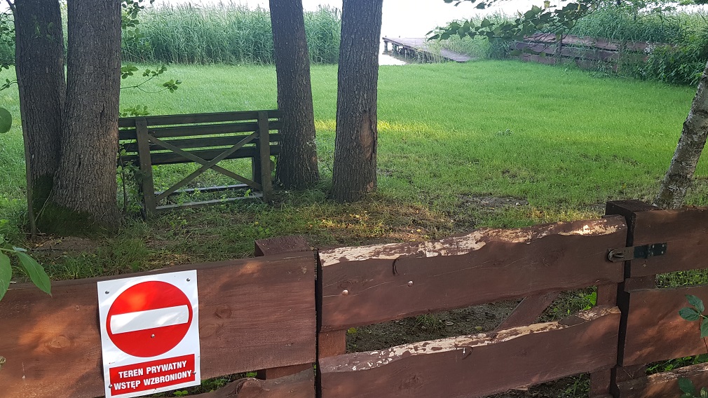 Problem z dostępem do jezior