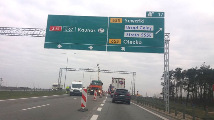 Utrudnienia na obwodnicy Suwałk