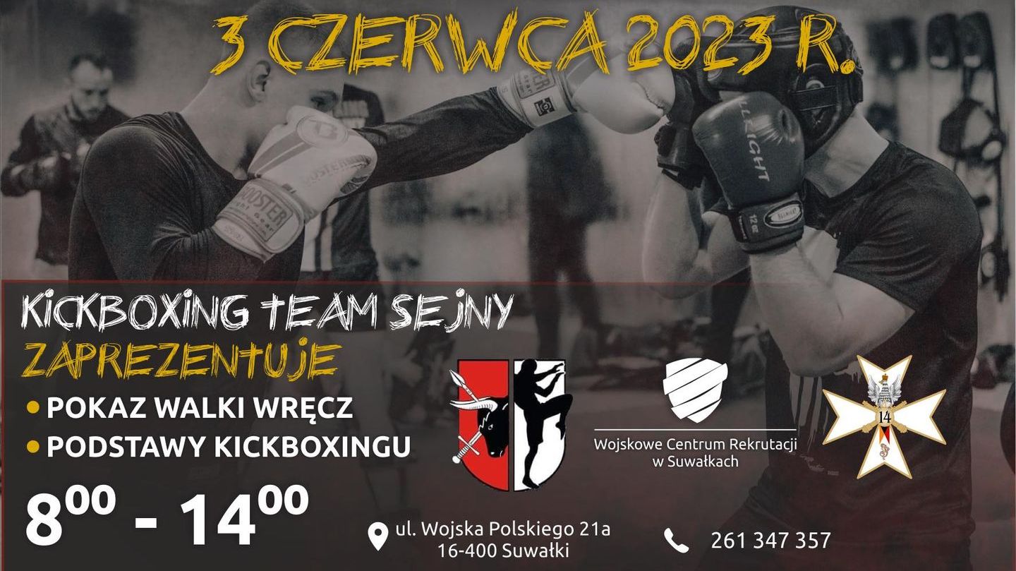 Wojskowe Centrum Rekrutacji w Suwałkach organizuje bezpłatne treningi kickboxingu