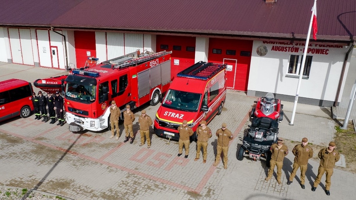 Ochotnicy z OSP Augustów-Lipowiec rozpoczęli  zbiórkę dla powodzian z południa kraju