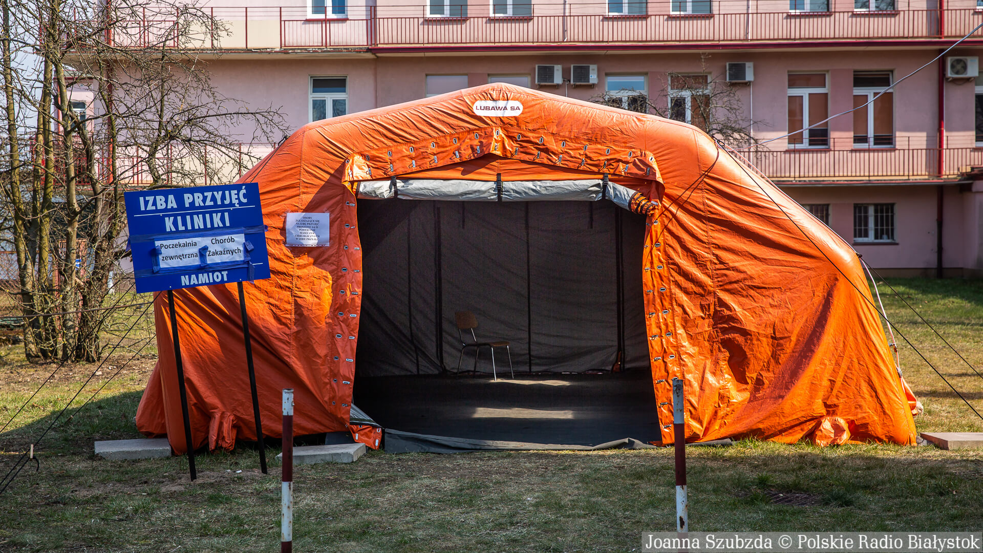 Namioty przy szpitalu w Sokółce posłużą jako izba przyjęć