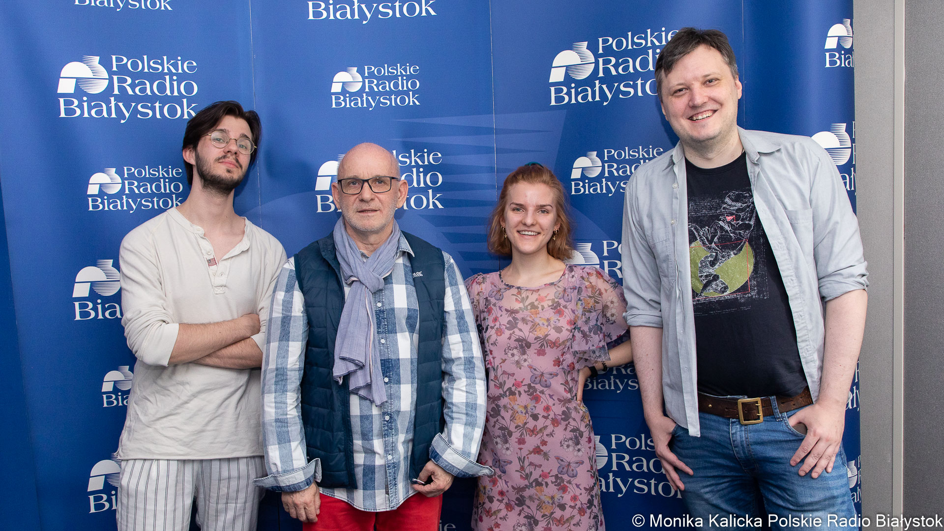 Jakub Gujda, Paweł Szymański, Magdalena Kamińska i Konrad Szczebiot