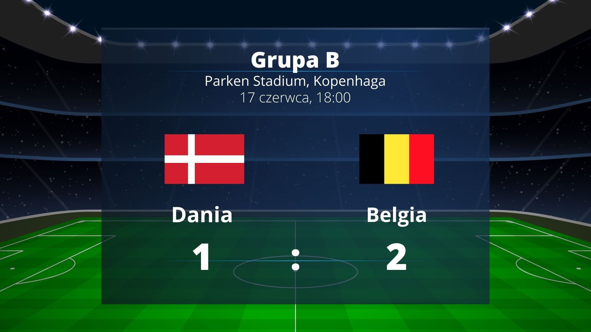 Grupa B: Belgia wygrywa z Danią i melduje się w fazie pucharowej