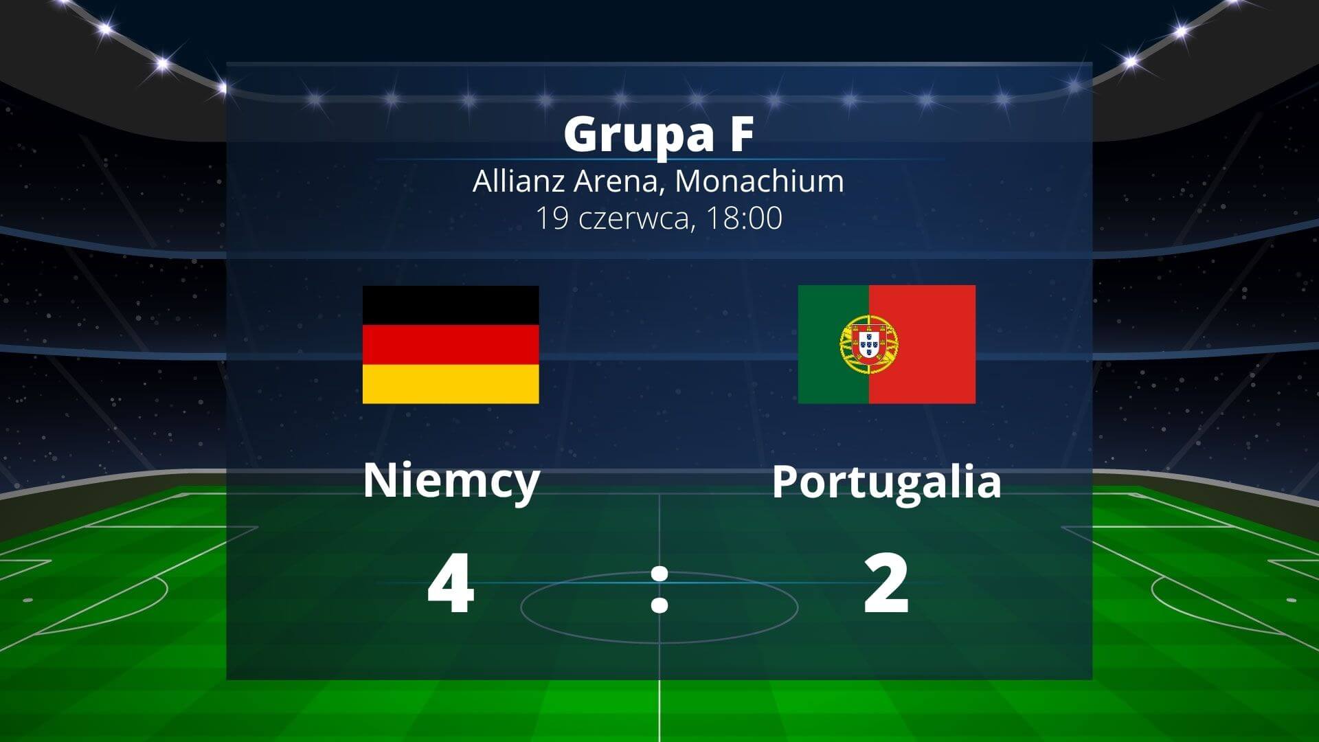 Grupa F: grad goli i zwycięstwo Niemców nad Portugalczykami