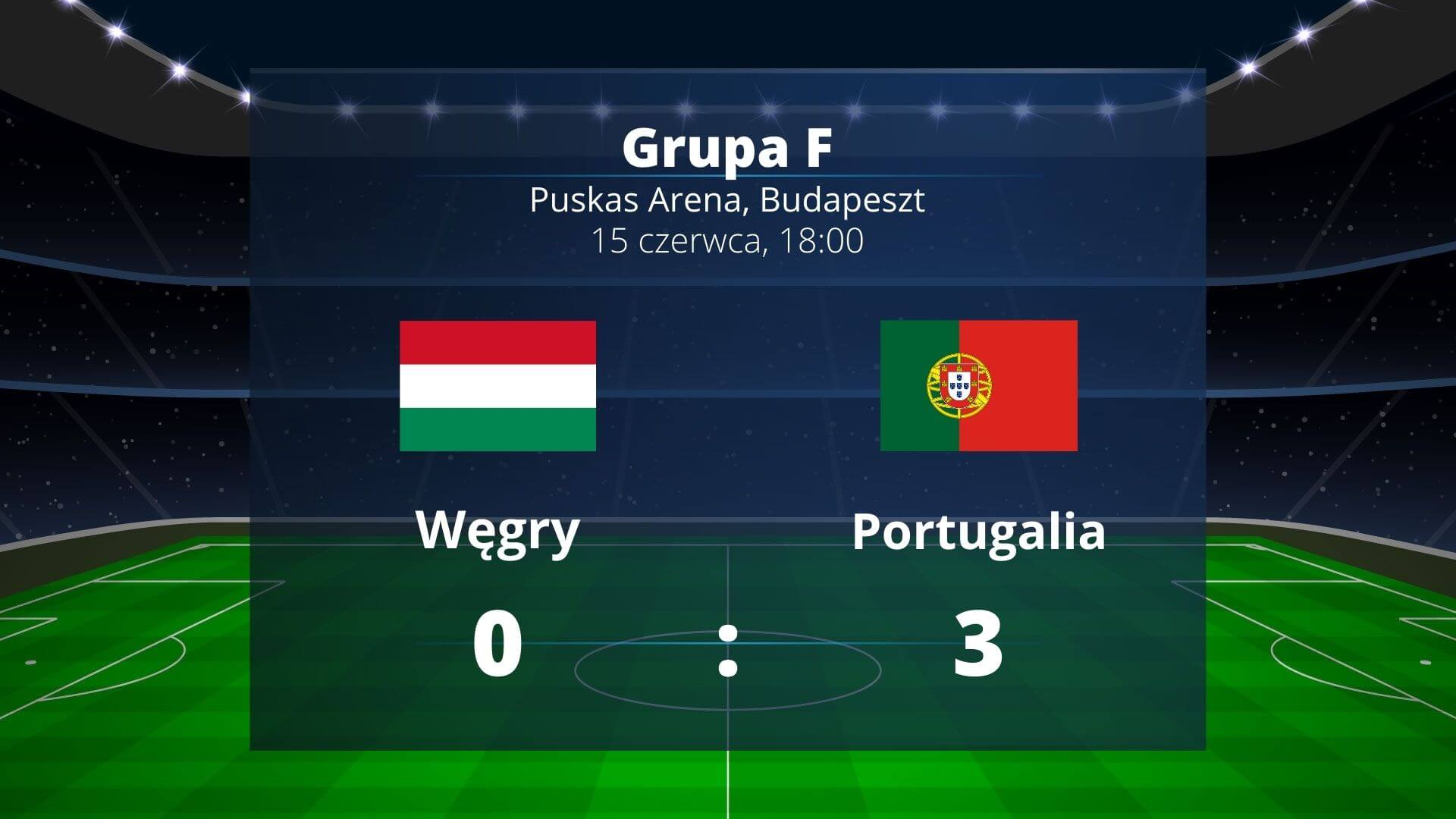 Grupa F: Portugalia wygrała z Węgrami, dwa gole Cristiano Ronaldo