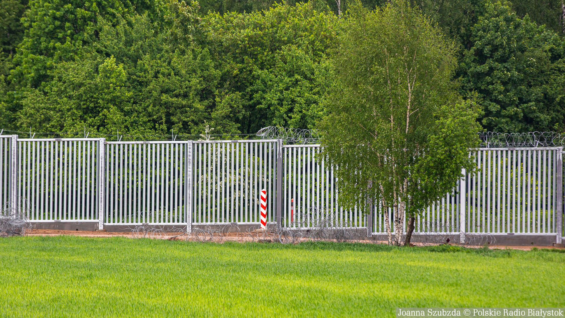 Pierwsze odcinki bariery na granicy z Białorusią - odebrane