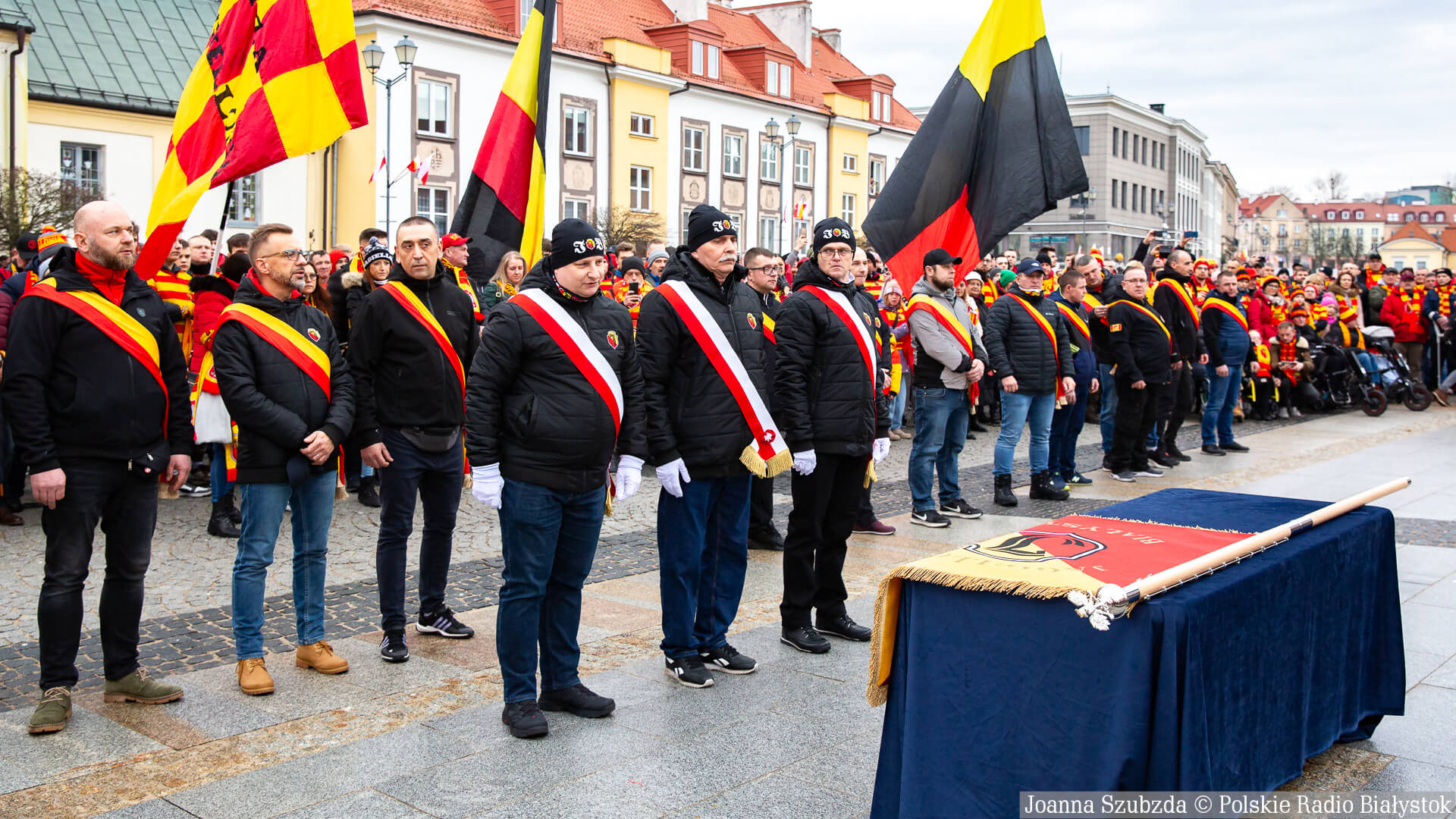 To ważne wydarzenie dla białostockiego klubu - Jagiellonia ma klubowy sztandar [zdjęcia, wideo]