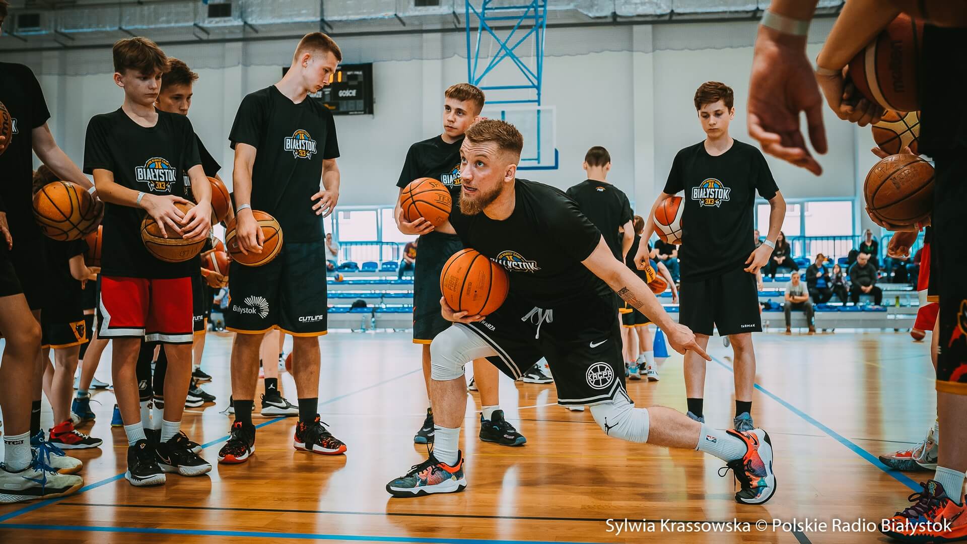 3x3 PGE Basket Camp - młodzi koszykarze z regionu trenowali z reprezentantami Polski [zdjęcia]