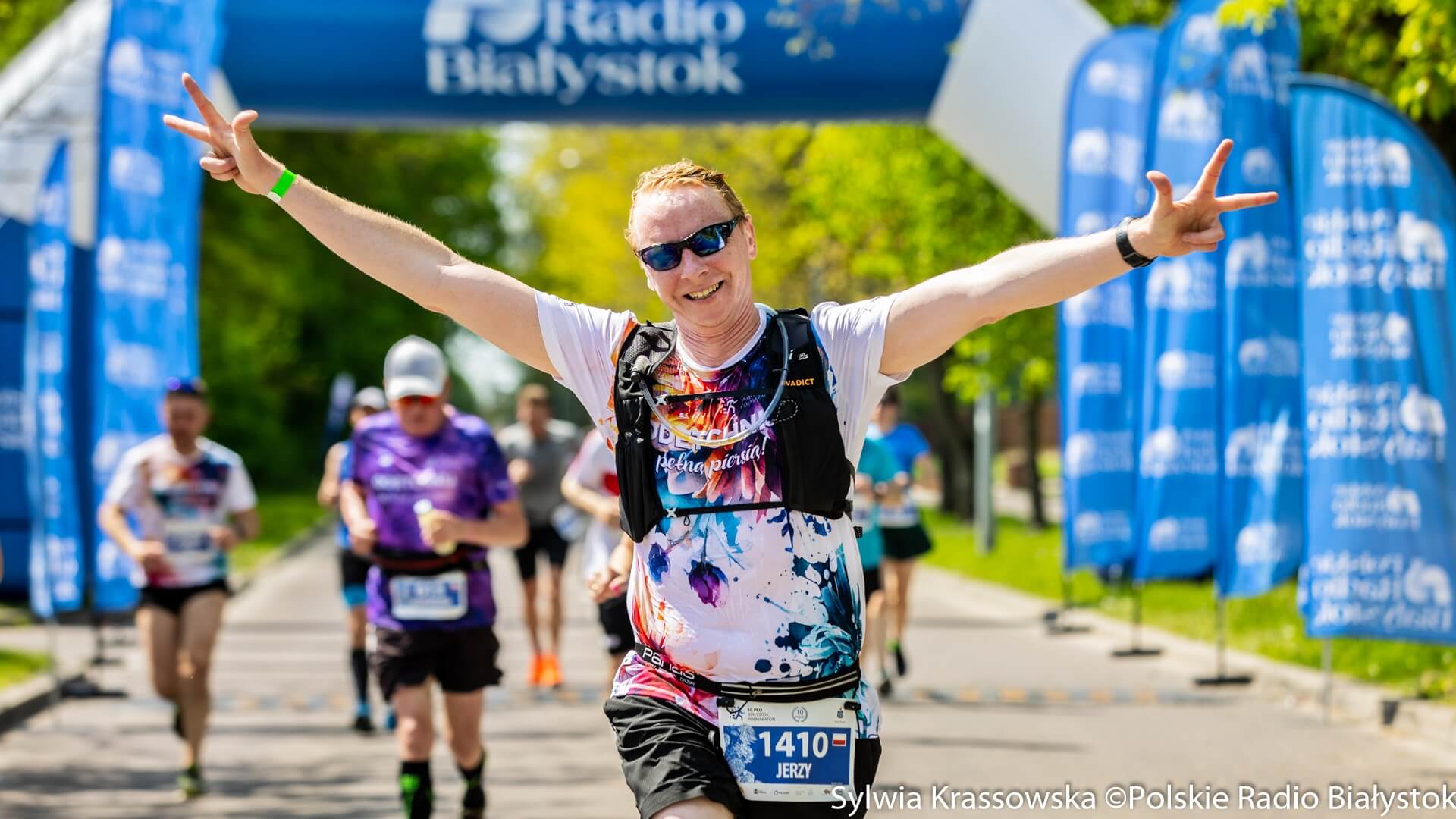 Radiowa strefa kibica na trasie 10. PKO Białystok Półmaratonu [zdjęcia, wideo]