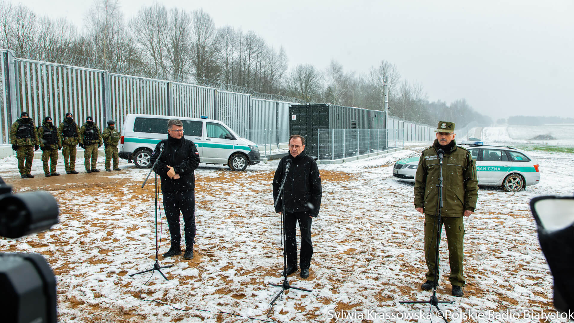 W Nomikach przy polsko-białoruskiej granicy oddano do użytku pierwszy odcinek zapory elektronicznej [zdjęcia, wideo]