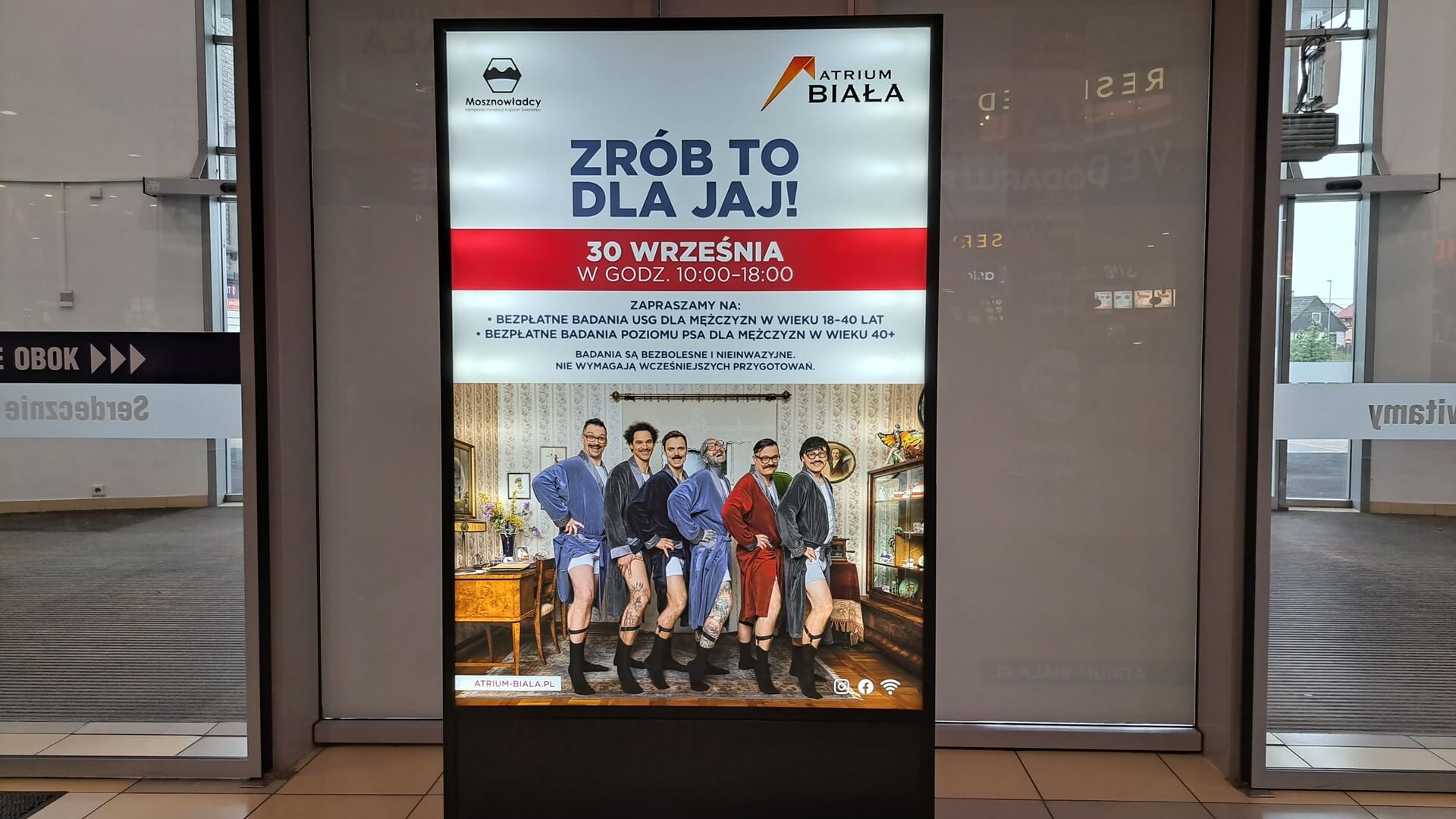 Bezpłatne badania profilaktyczne dla mężczyzn w białostockiej galerii handlowej