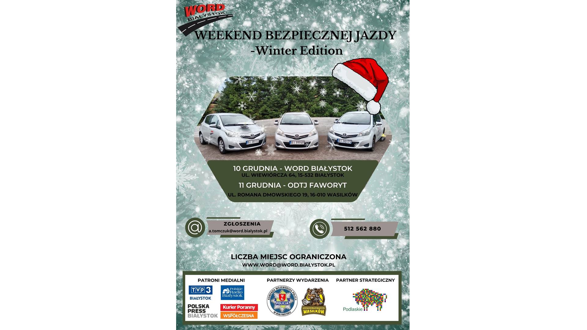 Wojewódzki Ośrodek Ruchu Drogowego w Białymstoku po raz szósty organizuje "Weekend Bezpiecznej Jazdy"