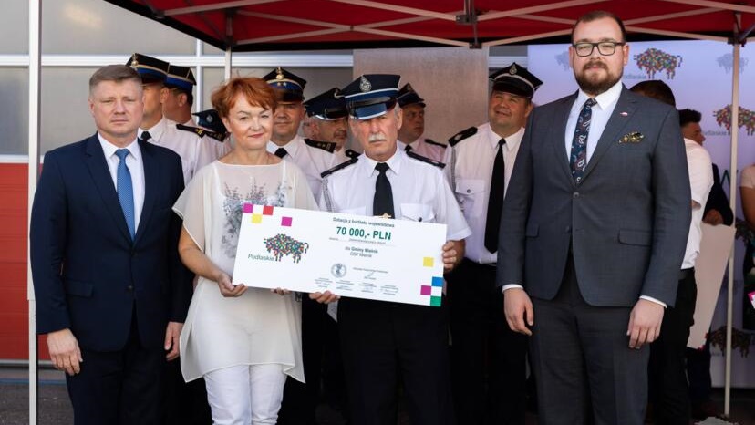 Jednostki OSP z trzech podlaskich powiatów otrzymały łącznie ponad 670 tys. zł wsparcia