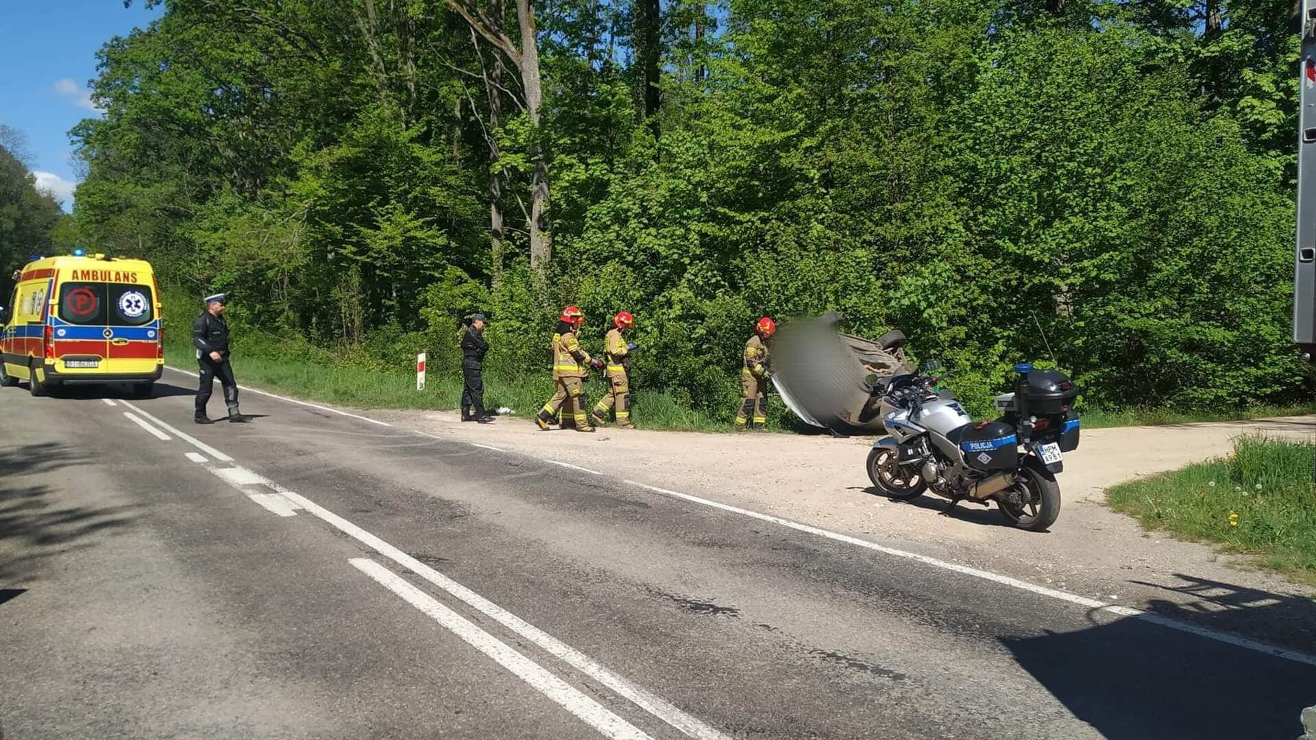 Wypadek pod Bielskiem Podlaskim - dwie osoby ranne