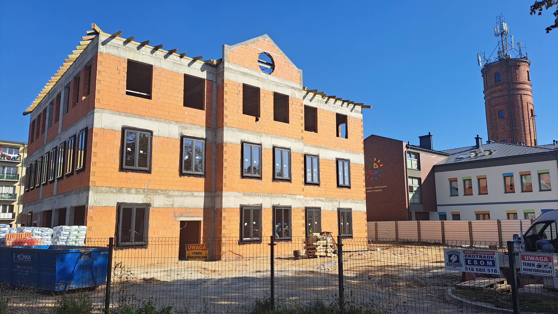 Gmina Zambrów będzie miała nową siedzibę - budynek powstaje przy ul. Fabrycznej