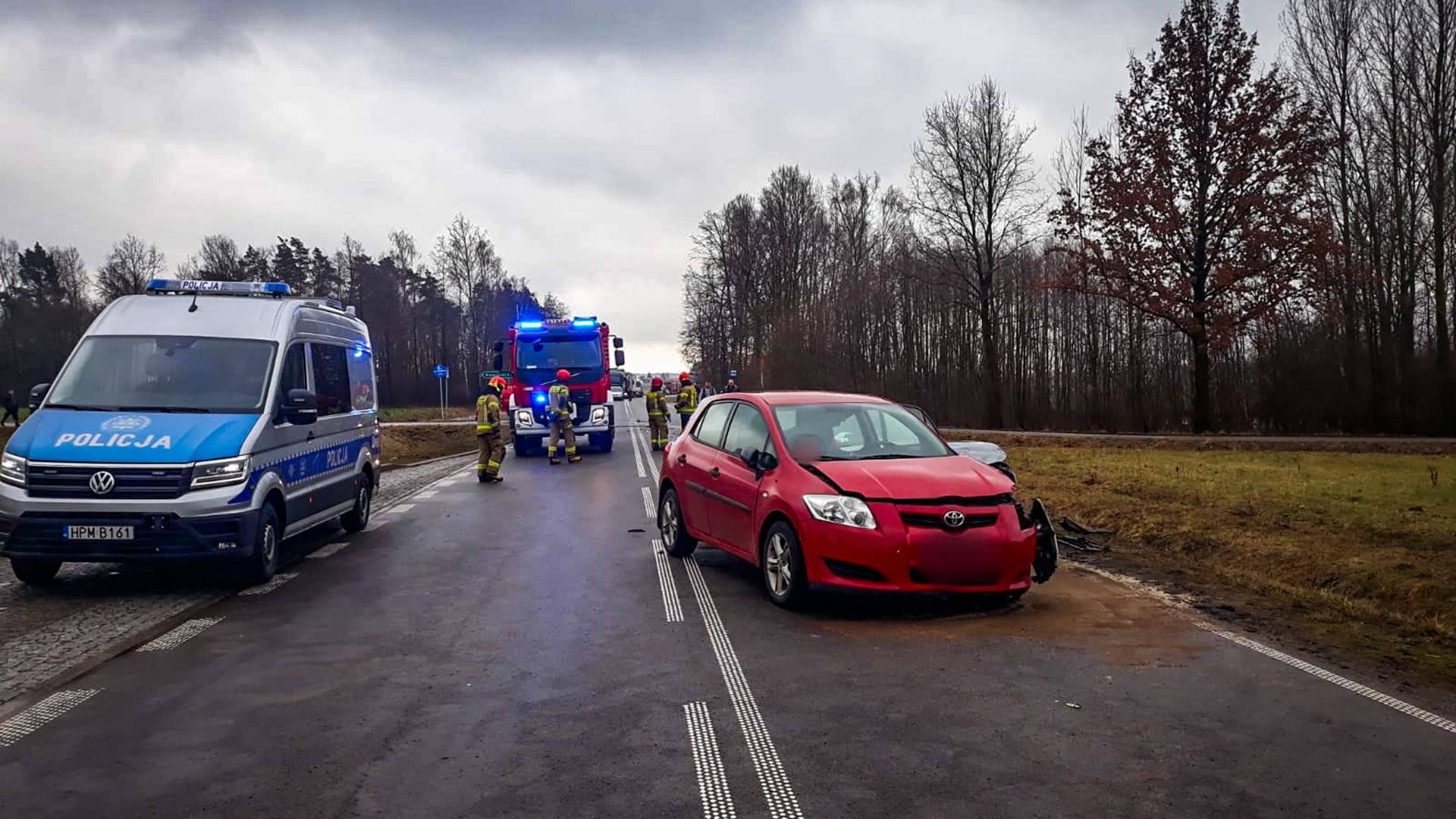 Wypadek na trasie Siemiatycze - Ciechanowiec - jedna osoba trafiła do szpitala