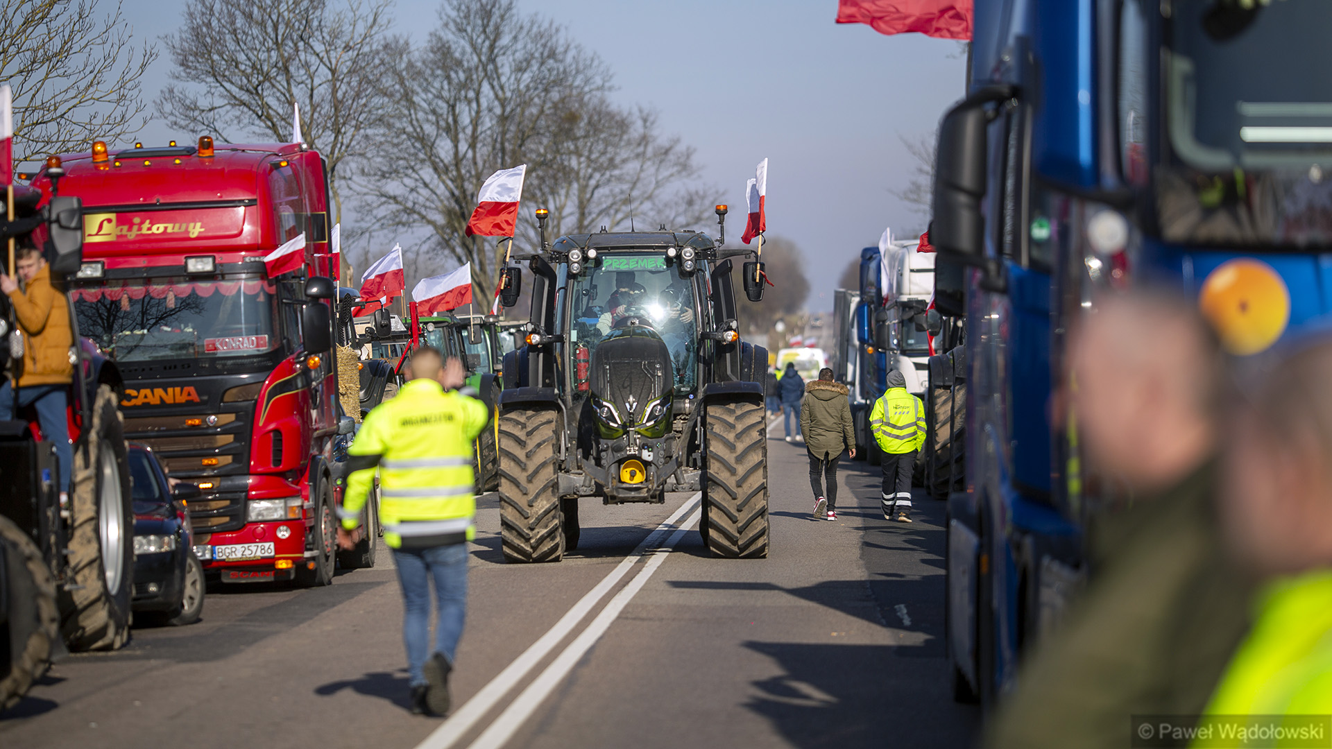 Protest rolników w Marianowie [zdjęcia, wideo]