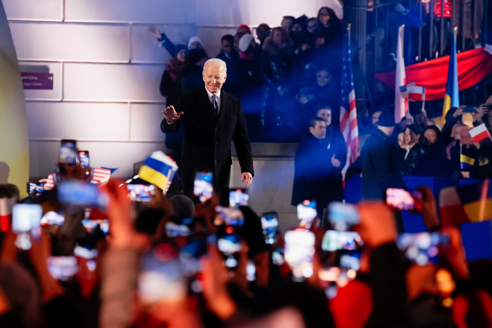 Prezydent Joe Biden w Warszawie: Trzeba się przeciwstawiać apetytom autokraty - Ukraina nigdy nie będzie zwycięstwem Rosji
