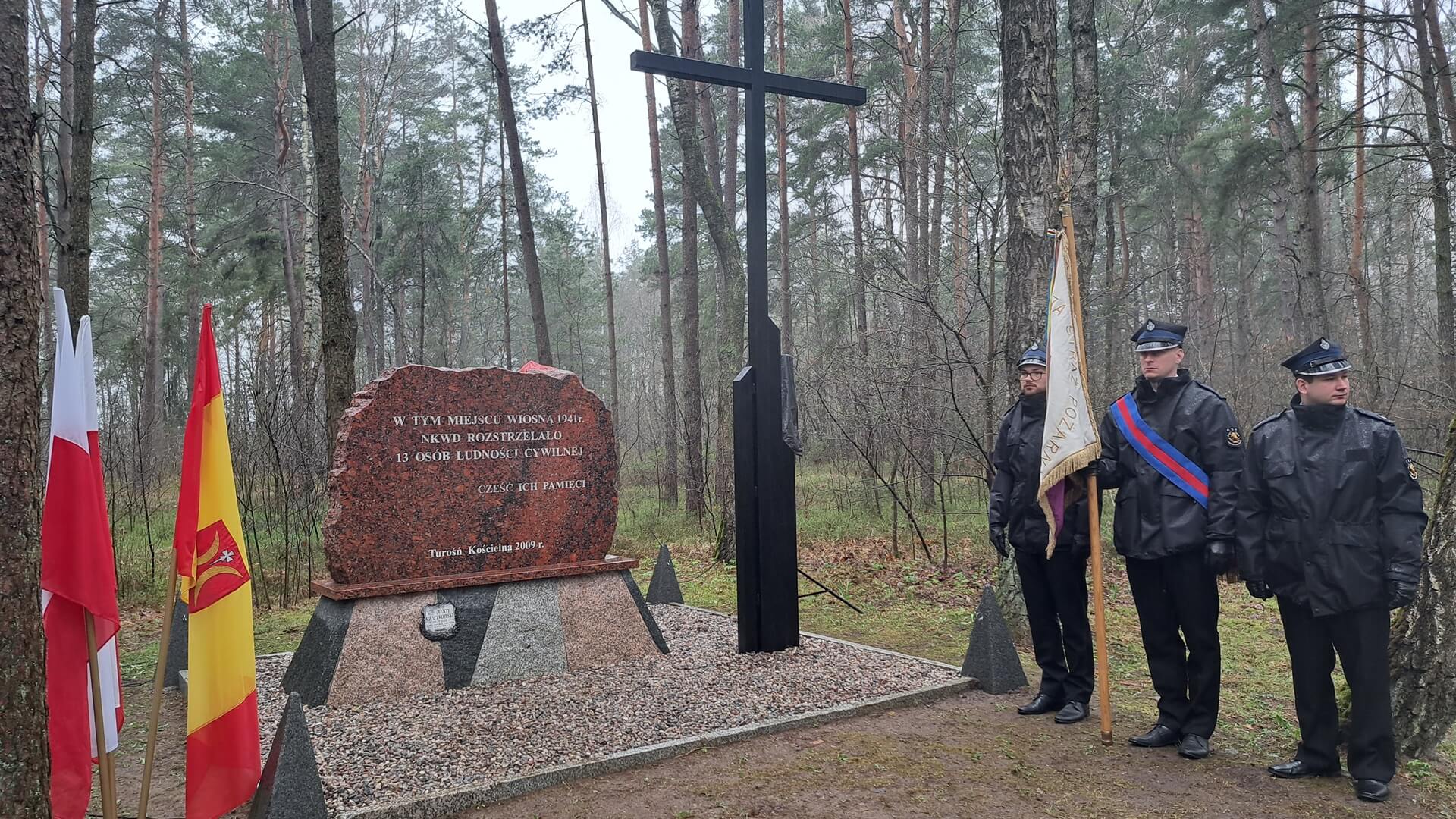 Uroczystość upamiętniająca ofiary zbrodni NKWD w gminie Turośń Kościelna