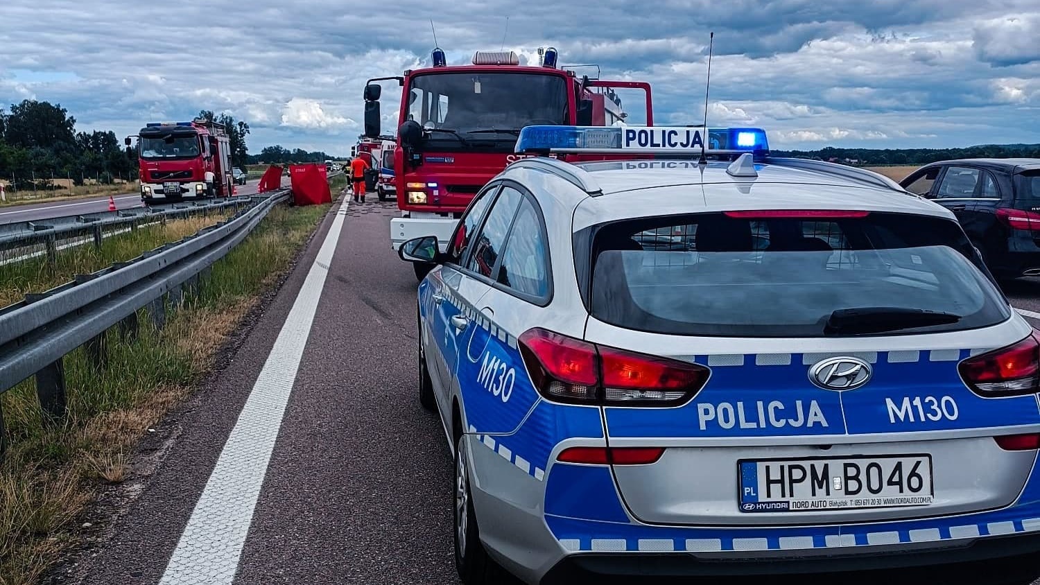 Śmiertelny wypadek motocyklisty na S8 w Rzędzianach