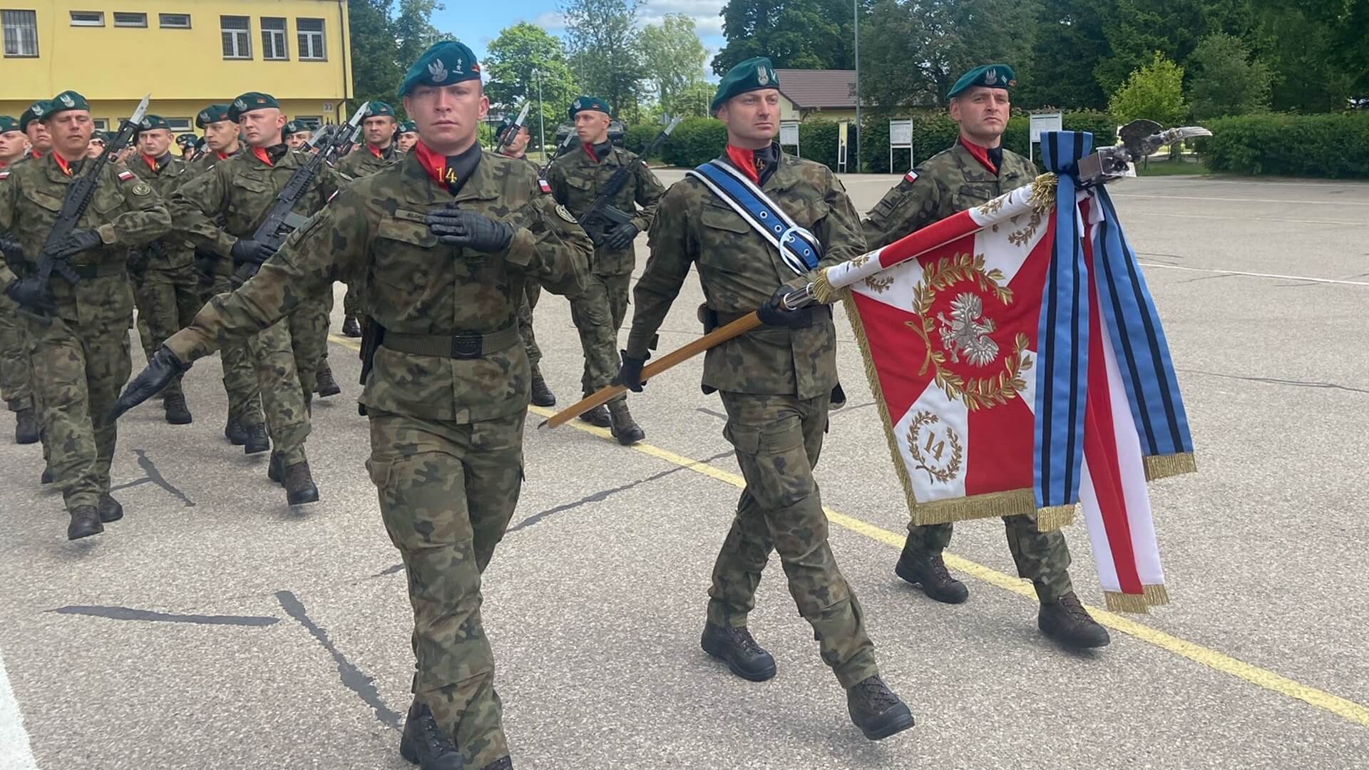 Przysięga żołnierzy dobrowolnej zasadniczej służby wojskowej w Suwałkach