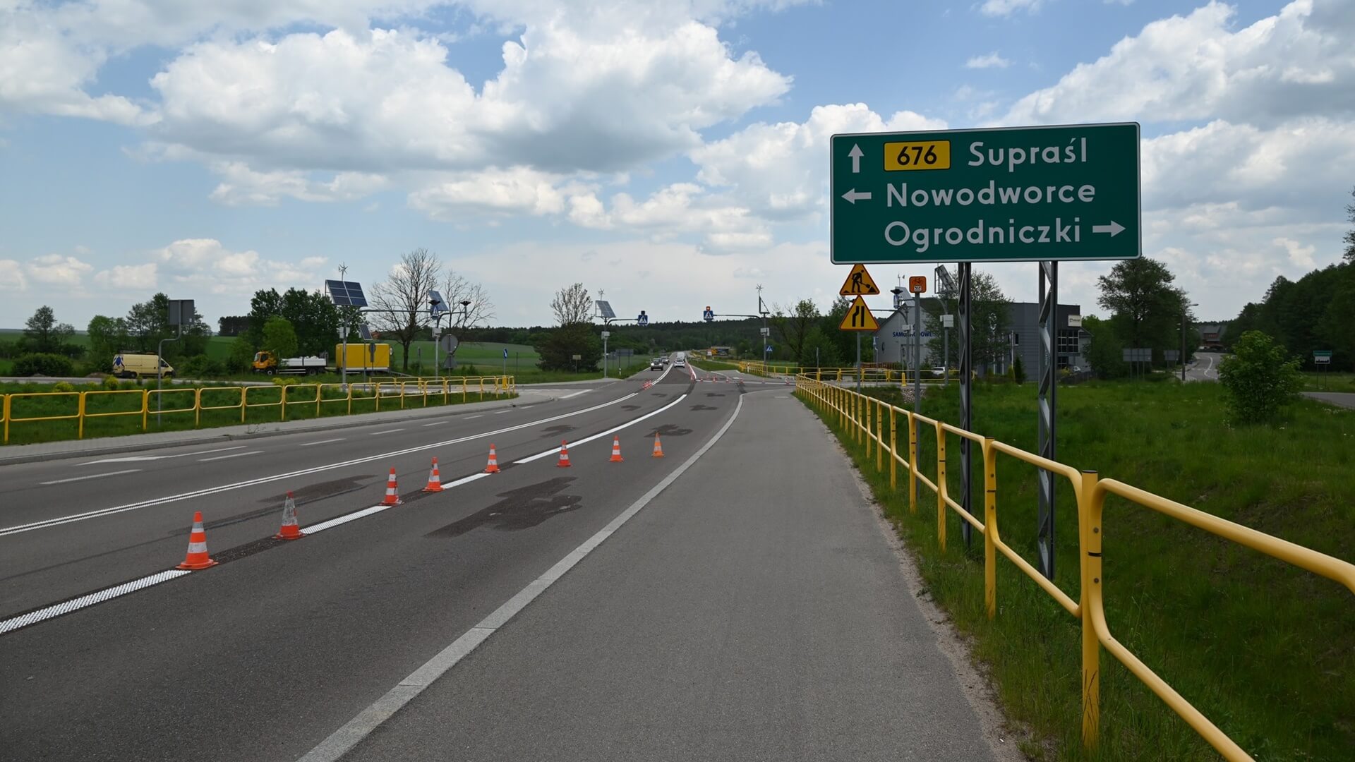 Zmienia się organizacja ruchu na obwodnicy Ogrodniczek na trasie wojewódzkiej 676 z Białegostoku do Supraśla