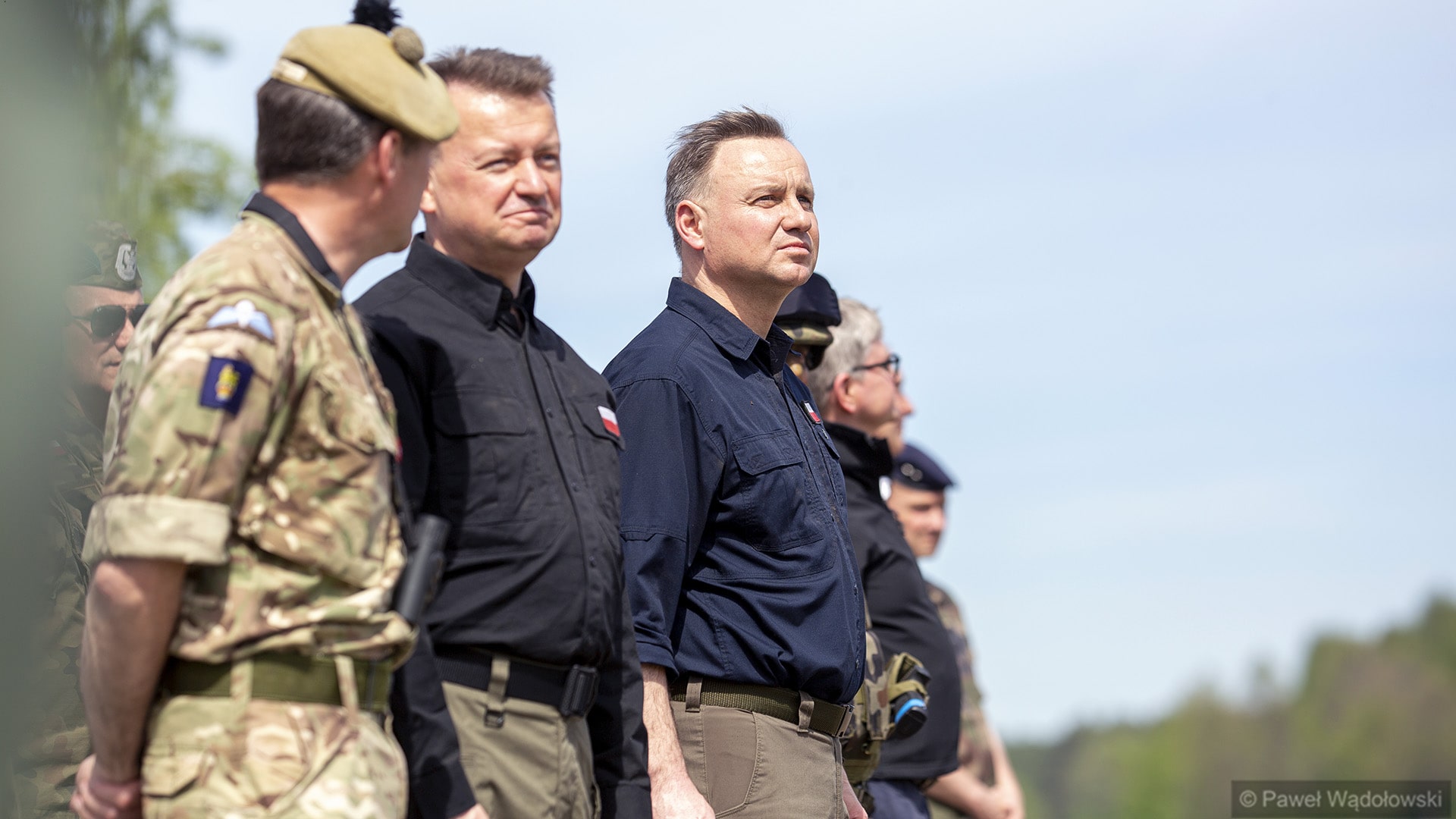 Prezydent Andrzej Duda i minister obrony Mariusz Błaszczak na manewrach Defender Europe [zdjęcia i wideo]