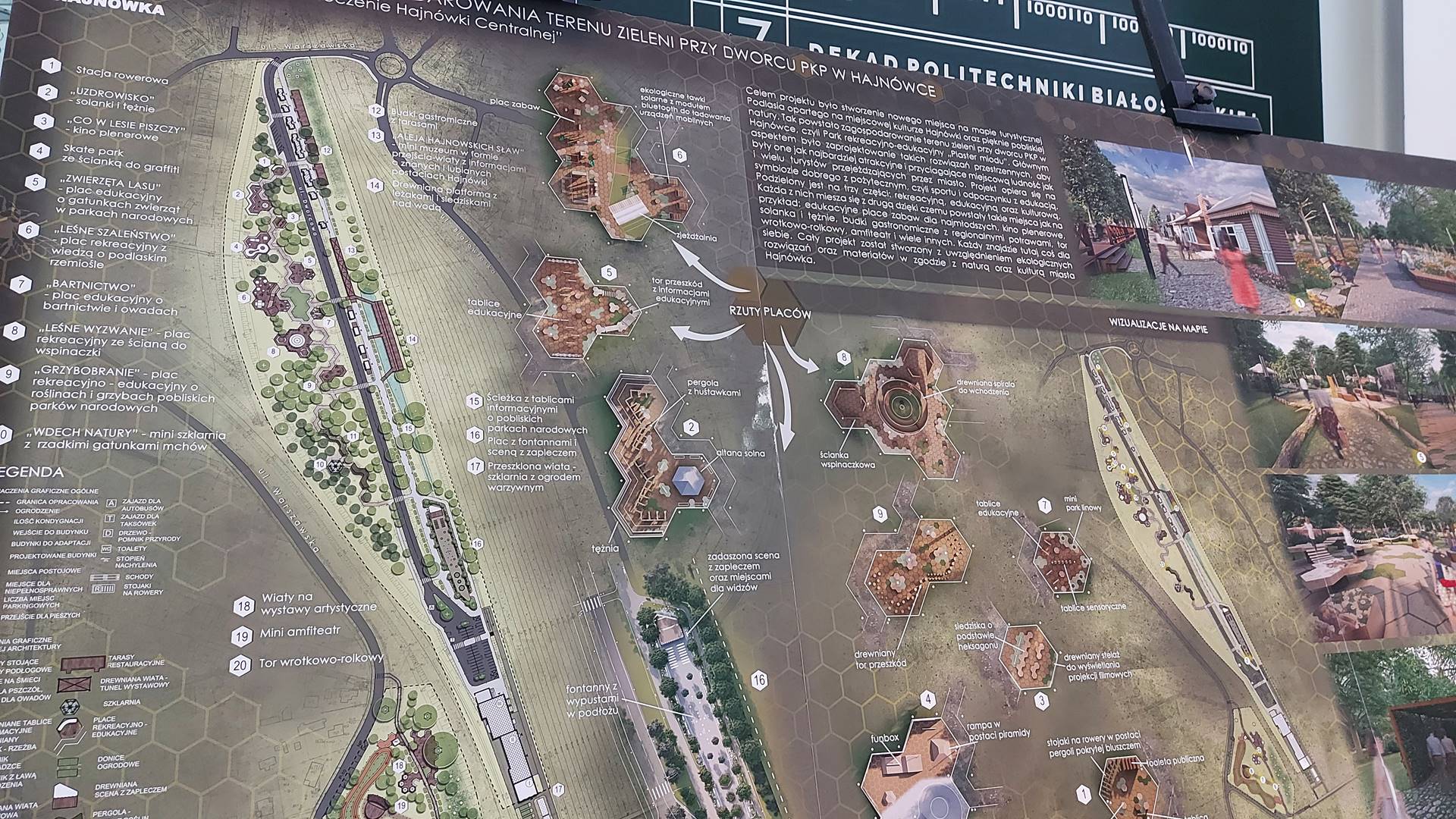 Studentki Politechniki Białostockiej przygotowały koncepcję przebudowy otoczenia dawnego dworca kolejowego w Hajnówce