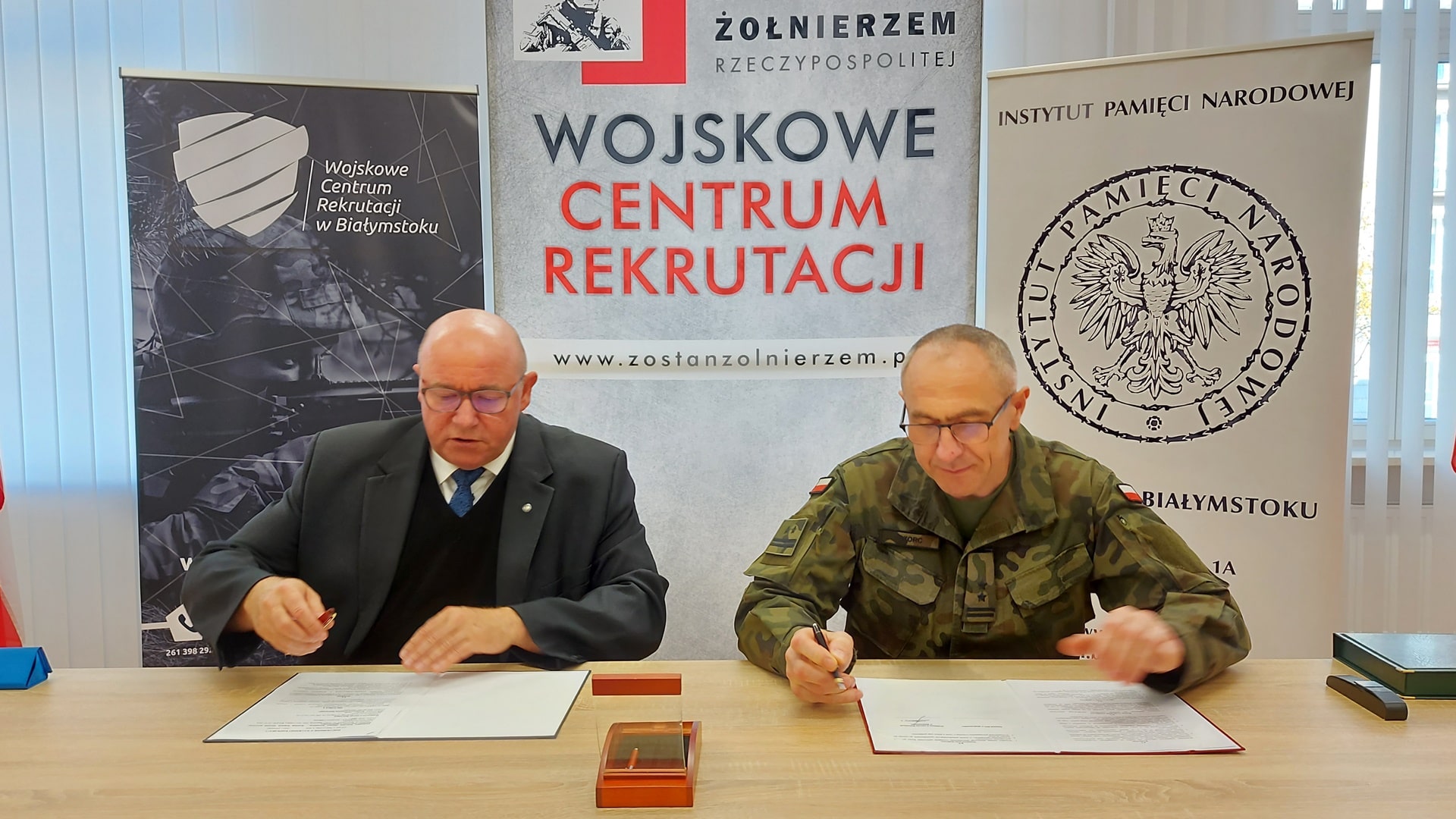Wojskowe Centrum Rekrutacji będzie bliżej współpracować z Instytutem Pamięci Narodowej