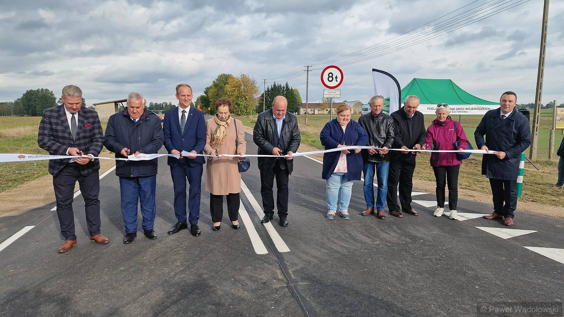 Oficjalnie oddano do użytku fragment drogi wojewódzkiej między Dawidowizną a Wroceniem