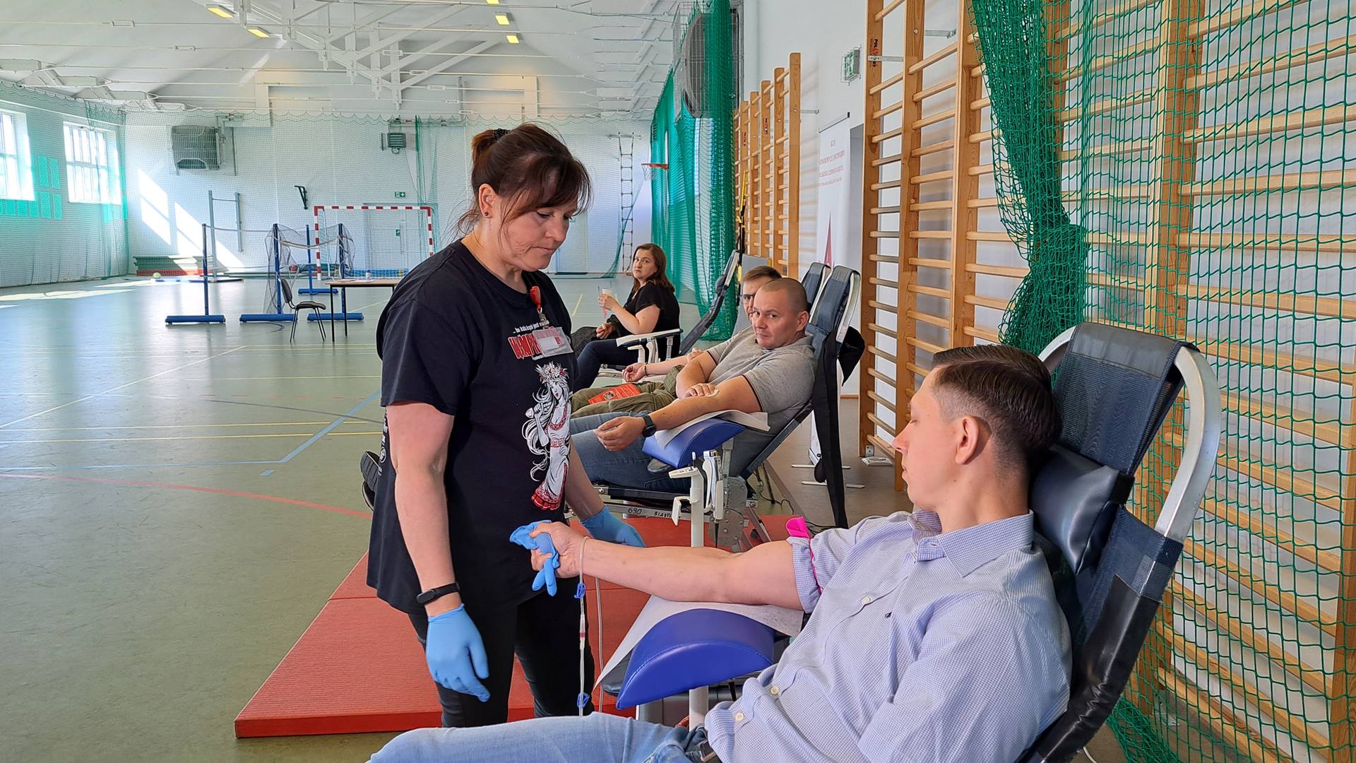 Zbiórka krwi w siedzibie Podlaskiego Oddziału Straży Granicznej