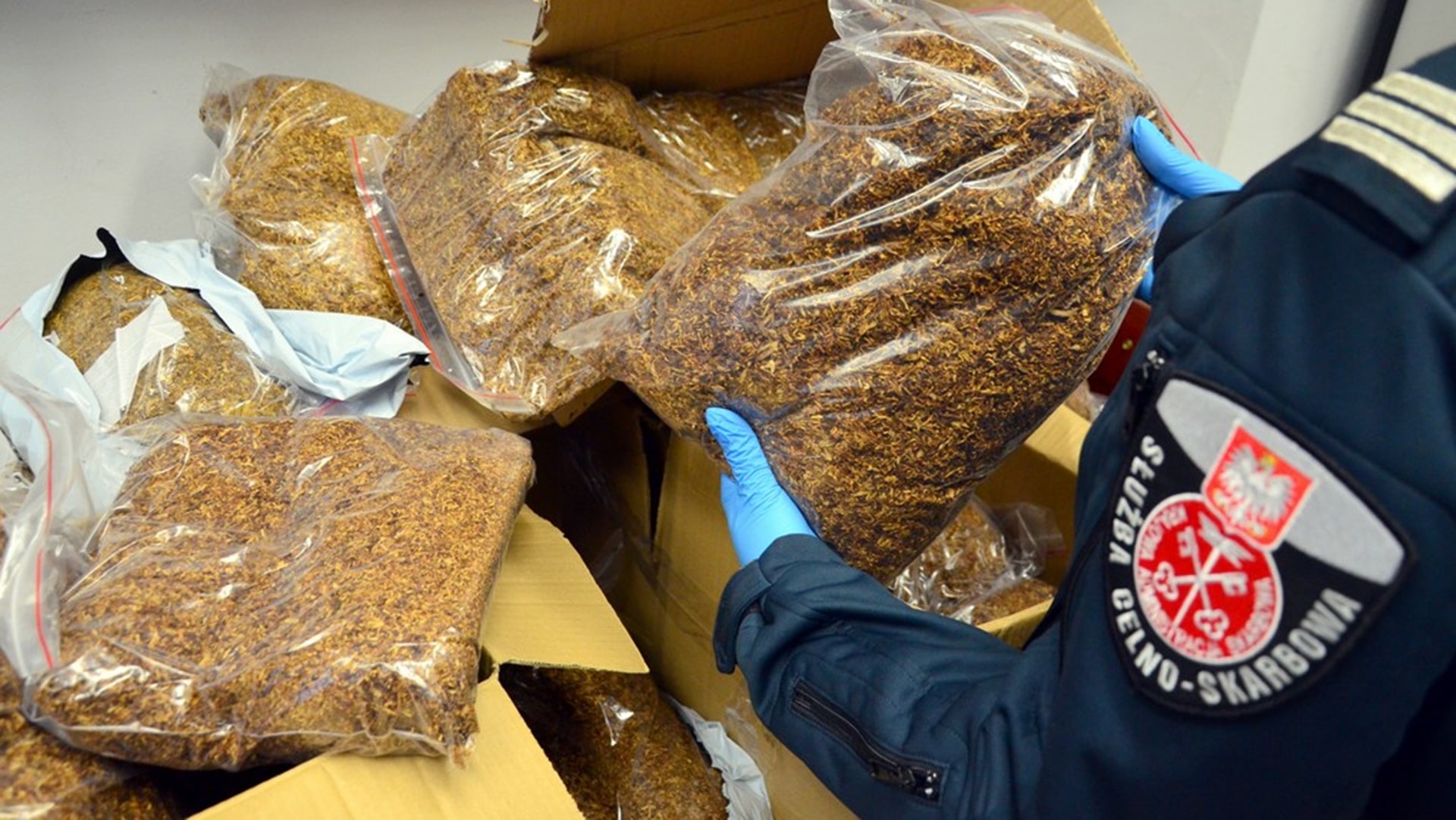 Funkcjonariusze KAS od początku roku znaleźli ponad 400 kg nielegalnego tytoniu