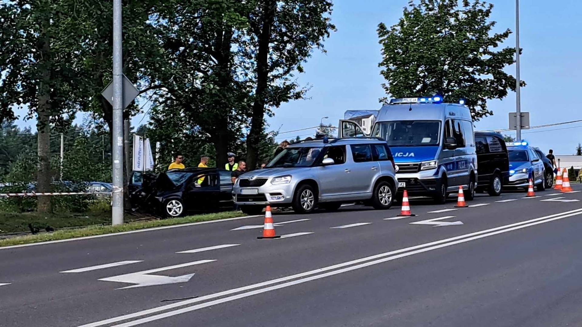 Wypadek w Zaściankach - nie żyje 60-letni mężczyzna