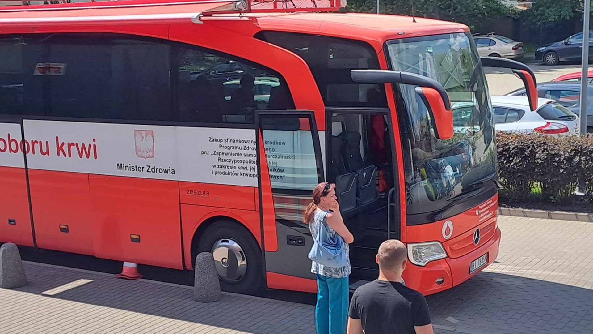 Strażnicy graniczni oddawali krew. Krwiobus cały czas w trasie