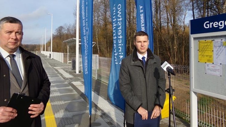 W Gregorowcach otwarto nowy przystanek na linii kolejowej z Białegostoku do Czeremchy